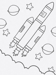 火箭简笔画